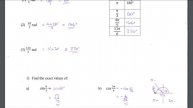 Higher Maths Trigonometric Expressions Lesson 2B Radian Measure and Exact Values Exercise 2B