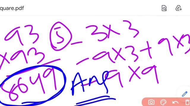 Square vedic math trick//1-1000 any number