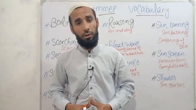 Summer Vocabulary With Urdu Meanings | Vocabulary Lesson In Urdu | AW English