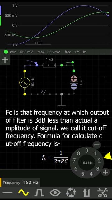 RC low pass filter (LPF) | RC Filter | resistor capacitor circuit #shorts