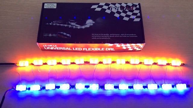 IPHCAR L4 LED DRL ---- White with Yellow turning light