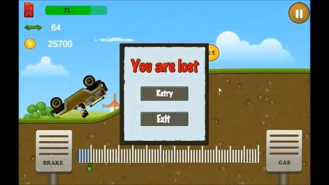 Игра Хил Климб 2. Детская игра.