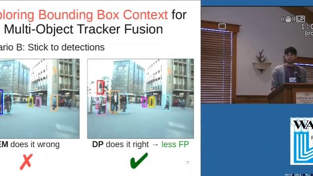 Exploring Bounding Box Context for Multi-Object Tracker Fusion
