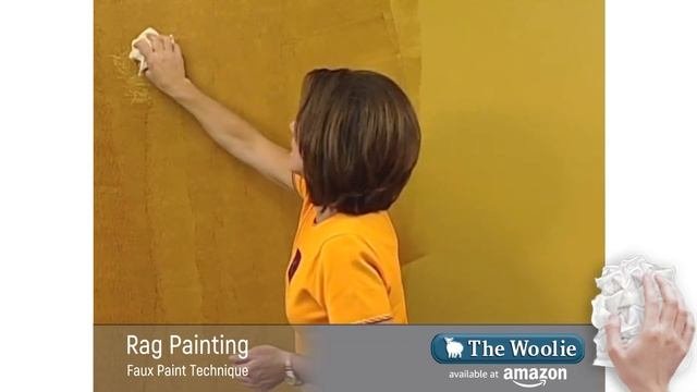 How To Rag Paint - Beginner Faux Finish Painting - How To Paint A Room - The Woolie #FauxPainting
