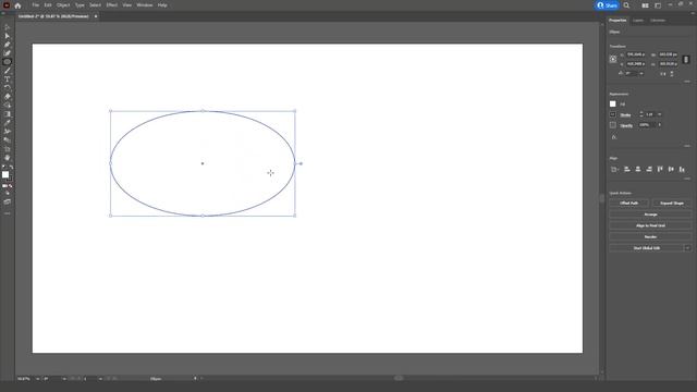 Adobe Illustrator for Beginners | How to use Ellipse Tool | Tutorial