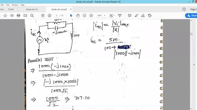 Part(1) Diode circuits previous year GATE questions.