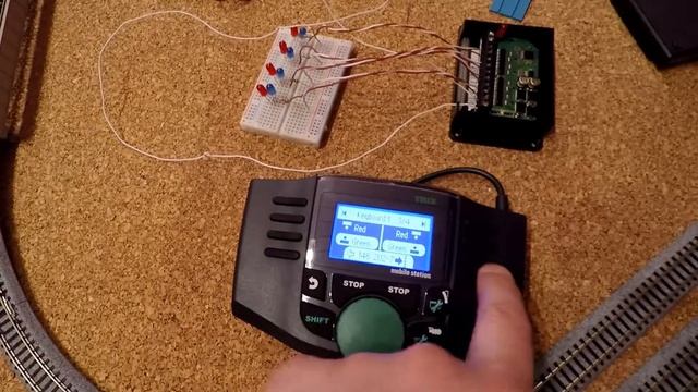 Trix mobile station with Piko switch decoder for garden trains