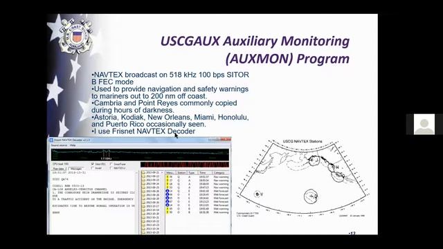 US Coast Guard Auxiliary volunteer communicator program explained to San Diego ARES 12-19-20