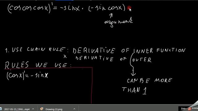 Use chain rule derivative example. Производная сложной функции
