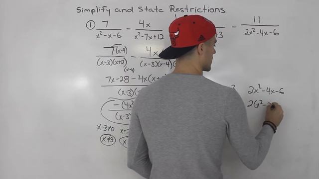 MCR3U - Adding & Subtracting Rational Expressions Part 5 - Grade 11 Functions