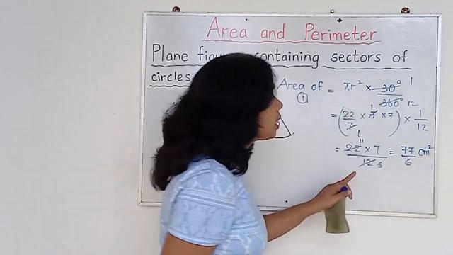 Area & Perimeter Part 6 (Compound figures with sectors of circle)