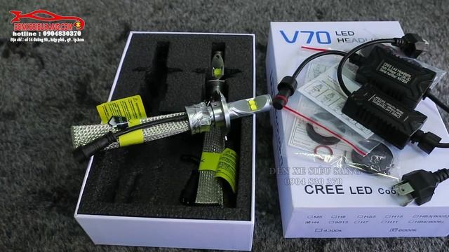ĐÈN LED CREE V70 SIÊU SÁNG 2019 CÓ ĐÁNG MUA HAY KHÔNG @denledxesieusang