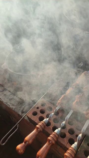 Мясо на мангале