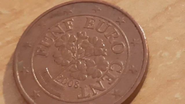 5 Euro Cent Coin Münze Year 2008 FÜNF EURO CENT for Coins Lovers