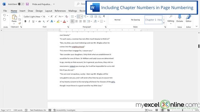 How to Add Page Numbers to a MS Word Document