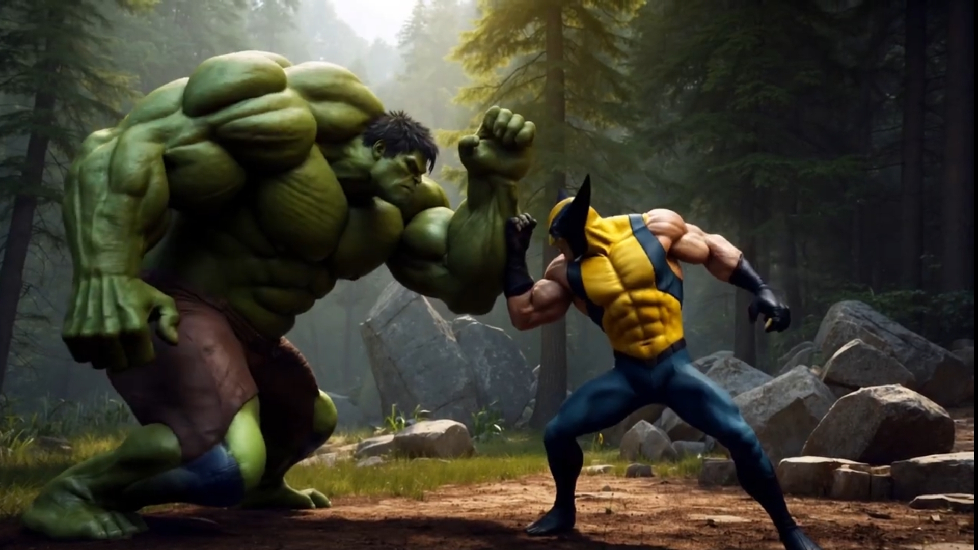 Халк против Россомахи. Hulk vs Wolverine