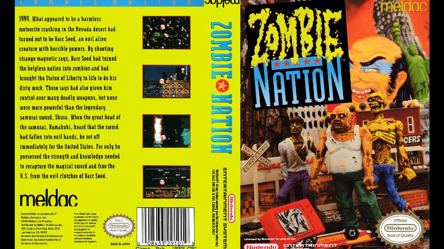 ZOMBIE NATION. MELDAC - LIVE PLANNING. 1990. NES