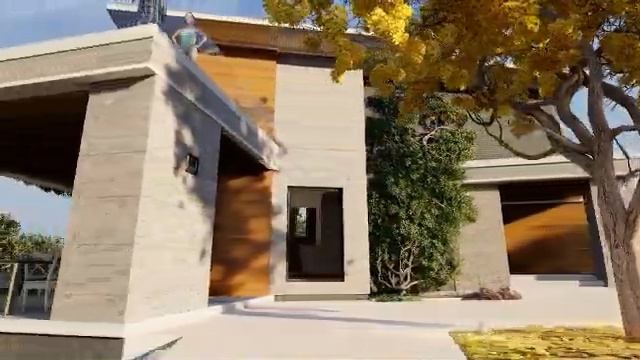 Визуализация проекта коттеджа в lumion