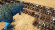 Giganotosaurus vs 100 Kentrosaurus || ARK: Survival Evolved || Cantex