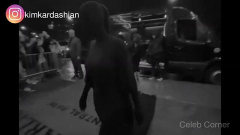 Kim Kardashian behind her faceless outfit at Met Gala 2021