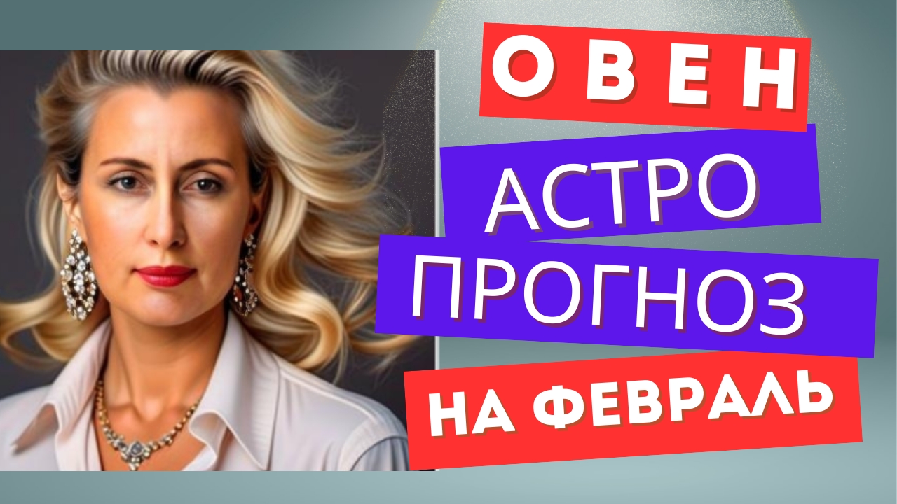 ОВЕН 💯 ФЕВРАЛЬ 2025 г. Общий астрологический прогноз.