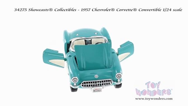 34275 Showcasts® Collectibles - 1957 Chevrolet® Corvette® Convertible 1/24 scale