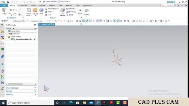 NX 12 USER INTERFACE