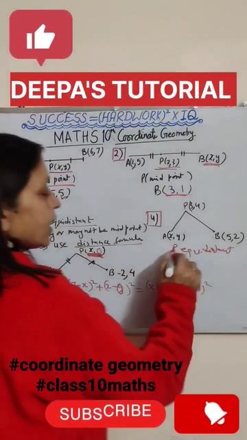 Coordinates of an equidistant point l class 10 maths l coordinate geometry