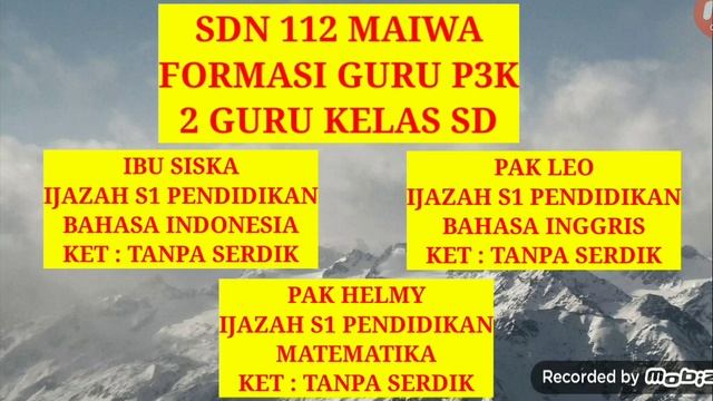 3 GURU HONORER BER IJAZAH NON PGSD MELAMAR FORMASI P3K GURU KELAS SD II APA YANG TERJADI ??