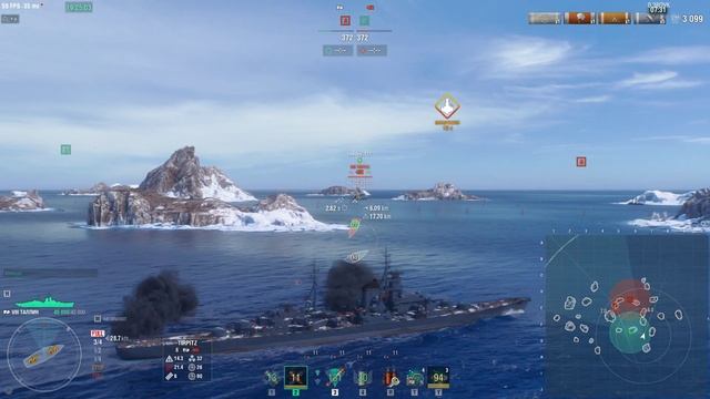 Мир Кораблей KWANT блицы 7лвл VegeraR на Таллин против TIRPITZ