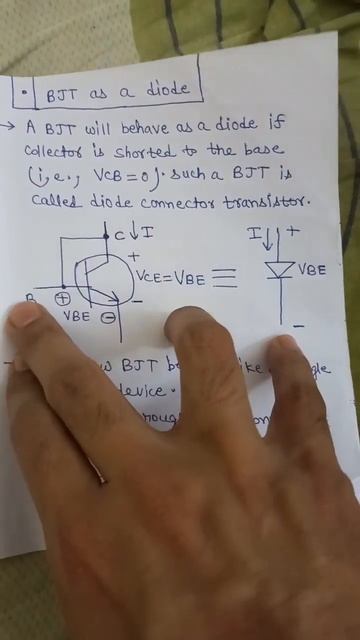 Condition at which BJT is acting as a DIODE💡 #shorts #electrical #electronics #transistor #diode