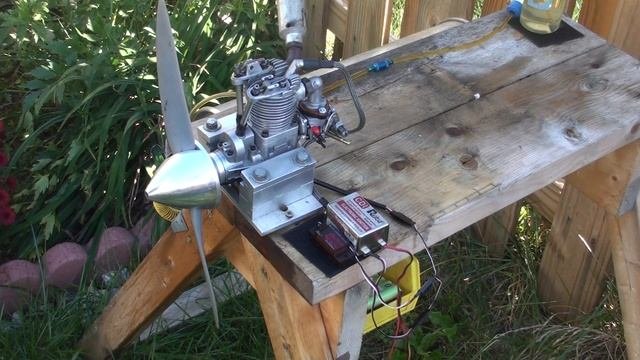 Saito FA 180 Converted To Gasoline. Used Walbro WT-456-1 Carb.MTS