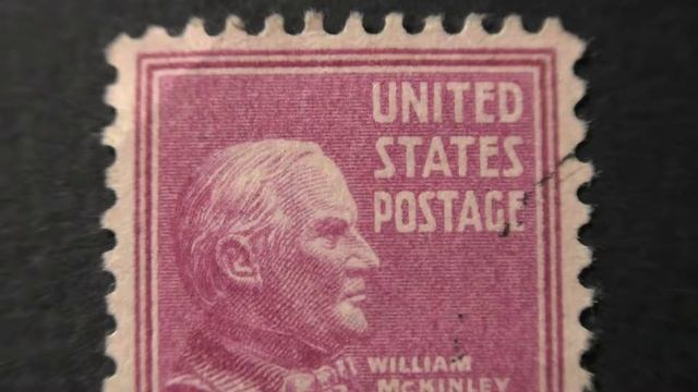 US postage stamps. William McKinley. 1897-1901. Postage stamp price 25 cents