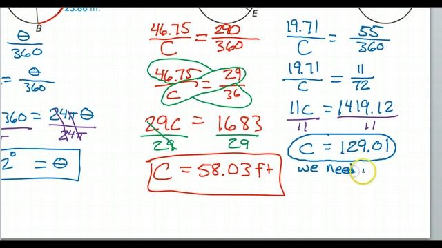 How to Find the Radius Given the Arc Length and an Angle