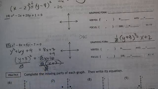 25.1 Practice 5 Parabola