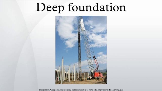 Deep foundation