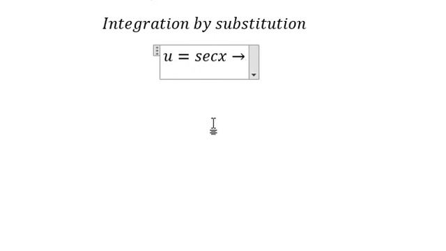 Calculus Help: Integral ∫ secx tanx dx - Integration by substitution - Techniques