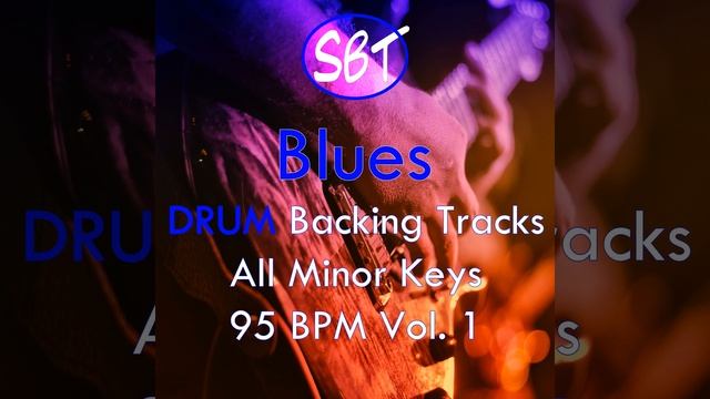 Blues Drum Backing Track in Db Minor 95 BPM, Vol. 1