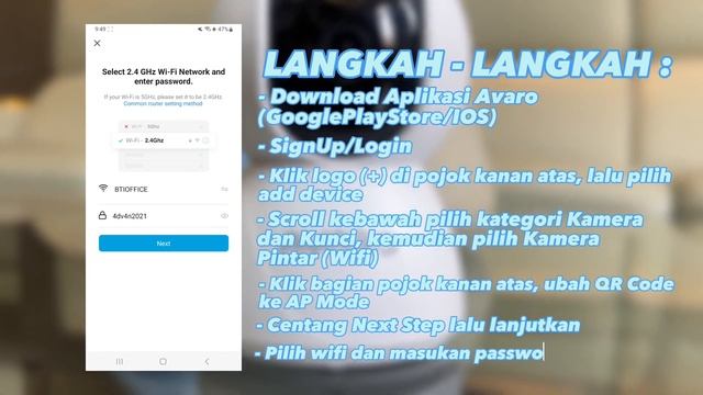 Tutorial Pairing Avaro : IPCAM Dengan LAN (AP Mode)