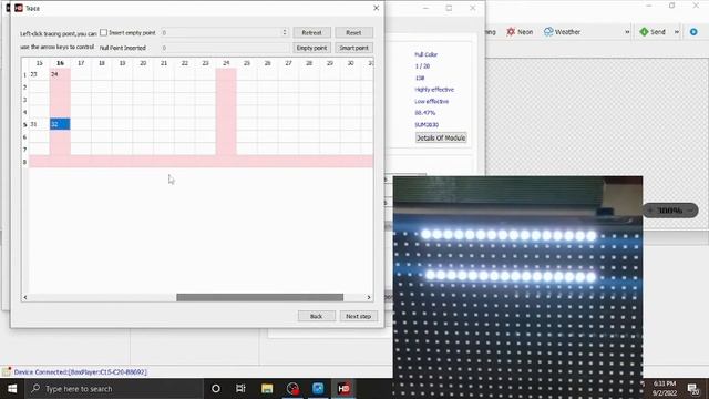 How 2 Feed Data in P10 RGB Led Display Size 1M X 1M By HDC15 Card #hdc15 #huiducontroller #P10 #tec