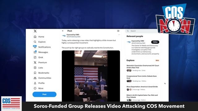 Soros-Funded Group ATTACKS | COS Now 2024 EP16