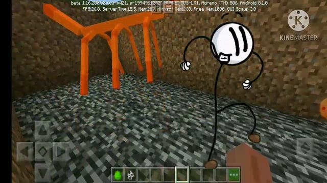 Henry stickmin distraction vs get stick bugged lol in minecraft pe