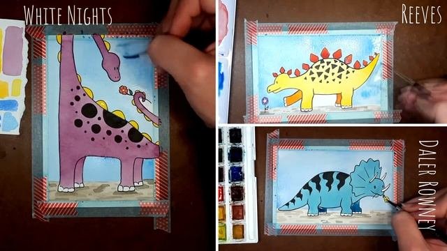 Trying CHEAP WATERCOLOURS