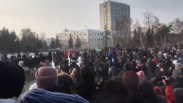 Акции протеста в Омске.