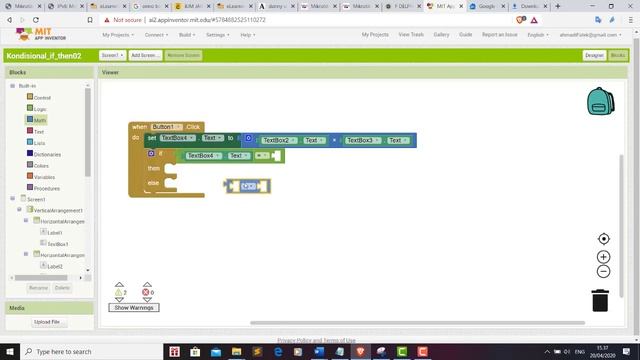 Implemantasi IF THEN ELSE pascal di Android