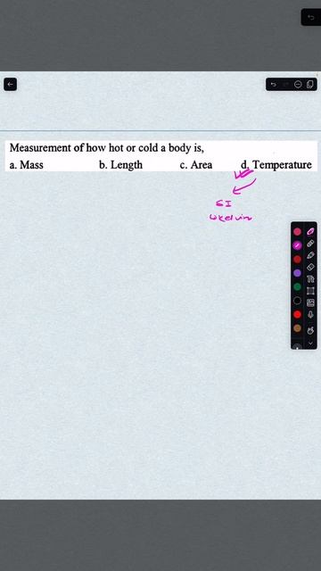 Measurement MCQ #afterseebridgecourse #bridgecourse #class10th #entranceexamstrategies