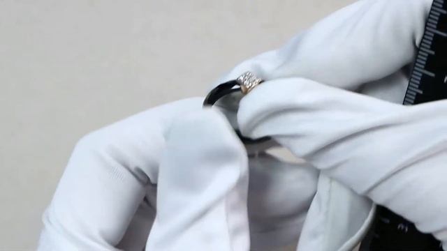 Кольцо из золочёного серебра AQUAMARINE с фианитом и керамикой А68455-п