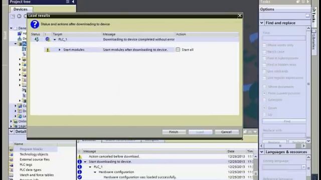 S7-1200 PLC'ye Program Yükleme