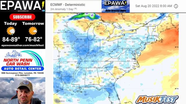 EPAWA's forecast video for Thursday August 11th, 2022
