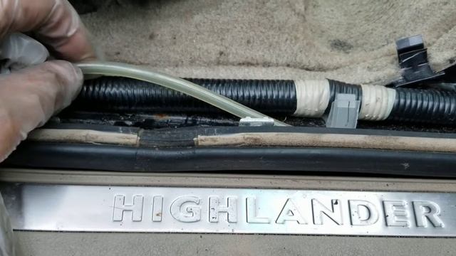 2010 Highlander Hybrid Wet Floor/ Carpet Rain, AC, Drainage Leak...Part 2